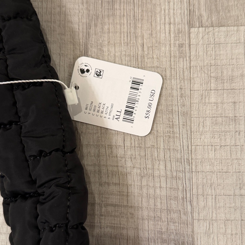 Free People Black Quilted Crossbody Bag - Picture 3 of 4
